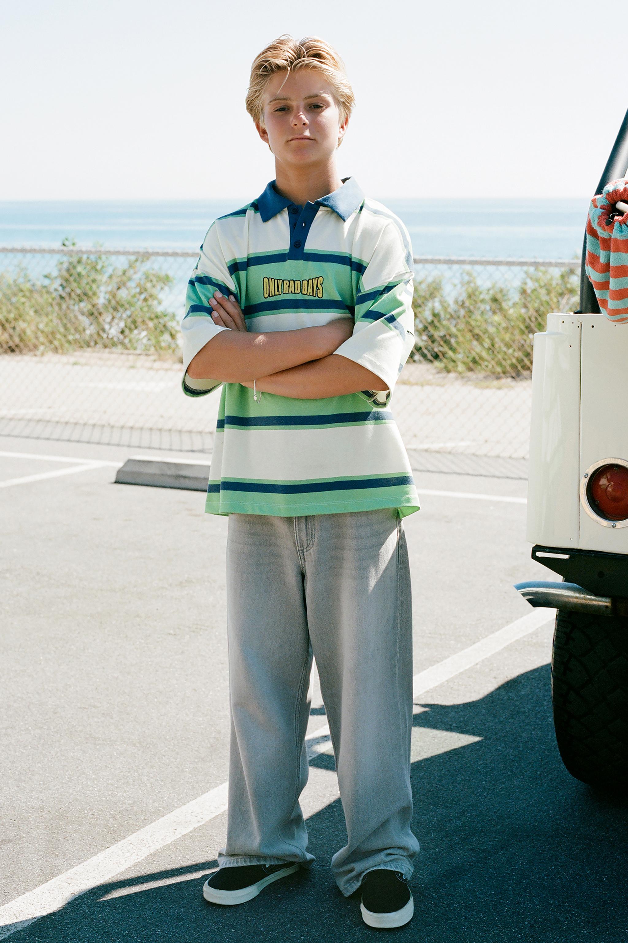 STRIPED SKATE POLO SHIRT
